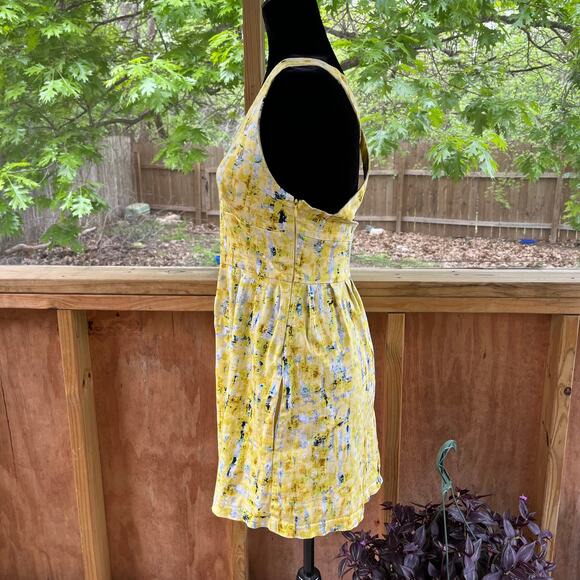 Jack by BB Dakota Abstract Yellow and Black Mini Dress - Picture 3 of 9